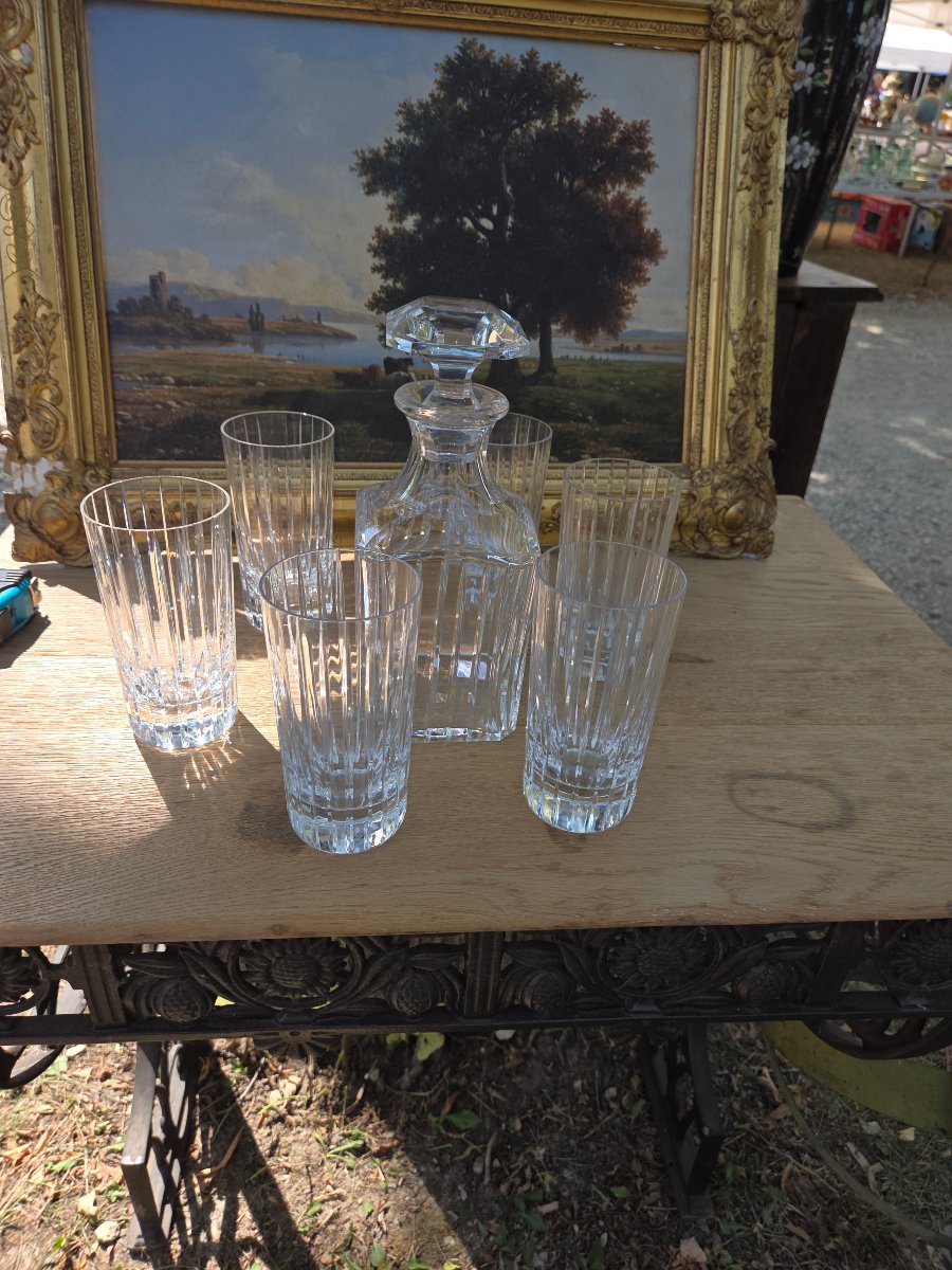Service a whisky en cristal de Baccarat modèle Harmonie -photo-1