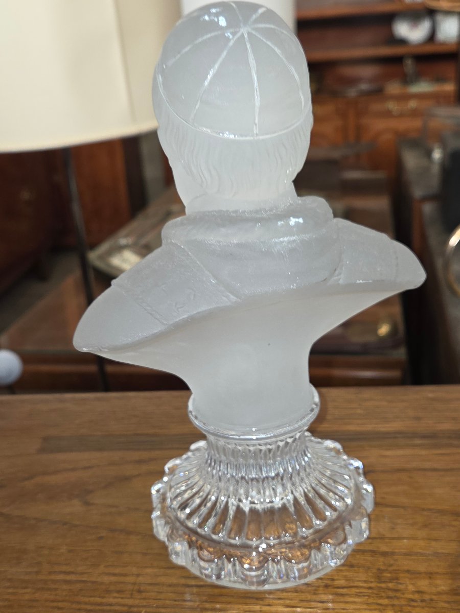 Buste de Pie IX par Baccarat fin du 19eme -photo-4