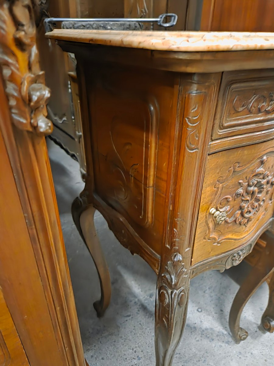 Chambre a coucher complète de style louis XV en acajou-photo-2