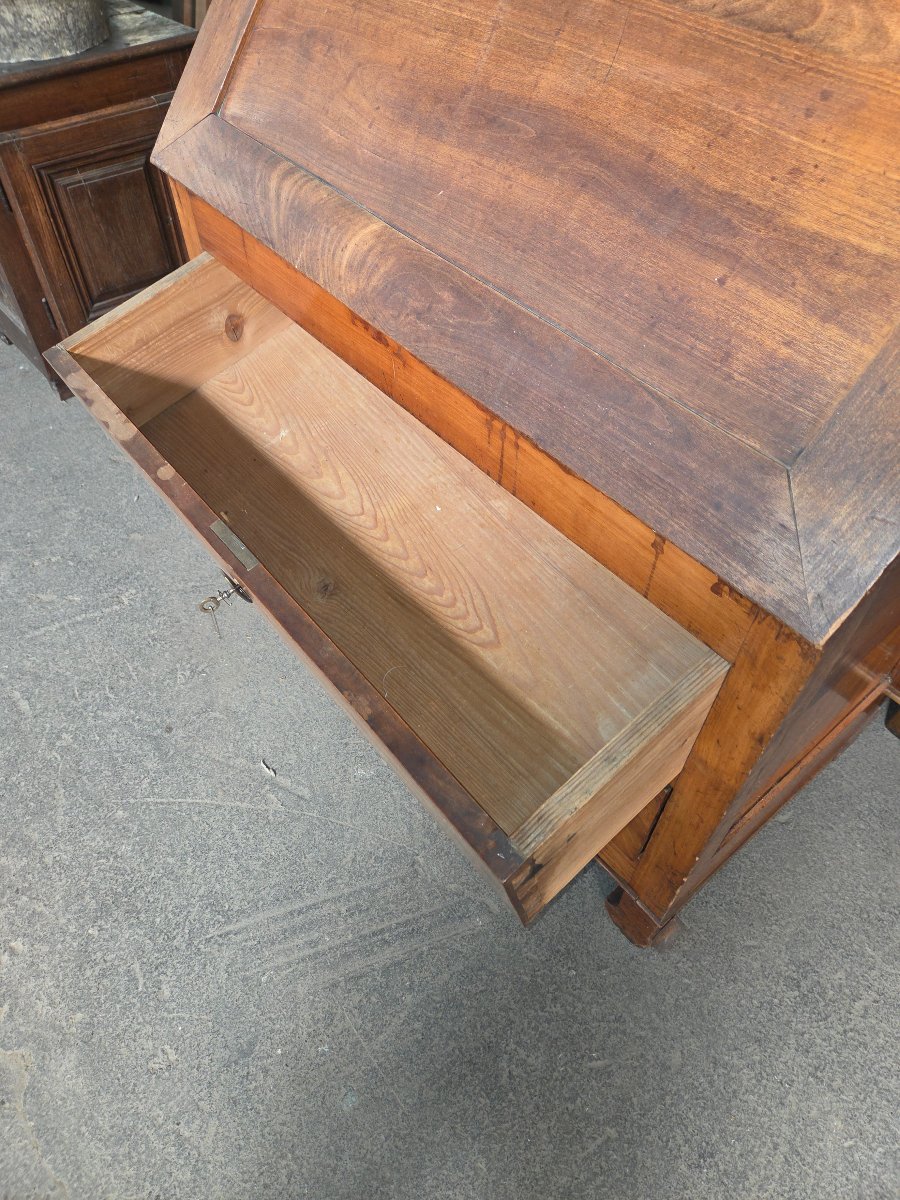 Commode dos d'âne en merisier d'époque restauration -photo-3