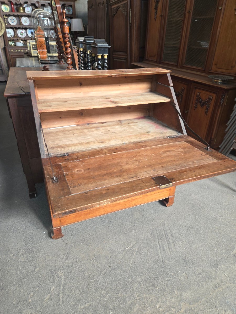 Commode dos d'âne en merisier d'époque restauration -photo-4