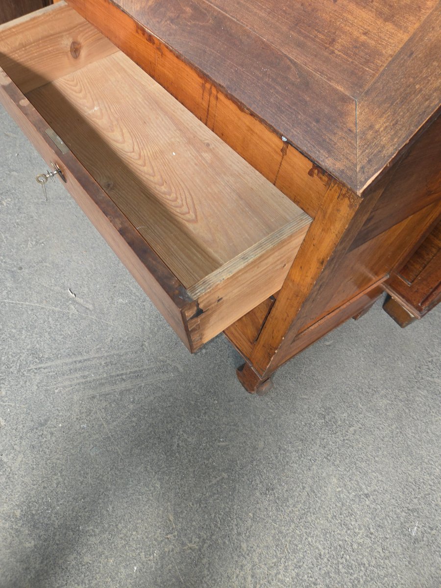 Commode dos d'âne en merisier d'époque restauration -photo-1