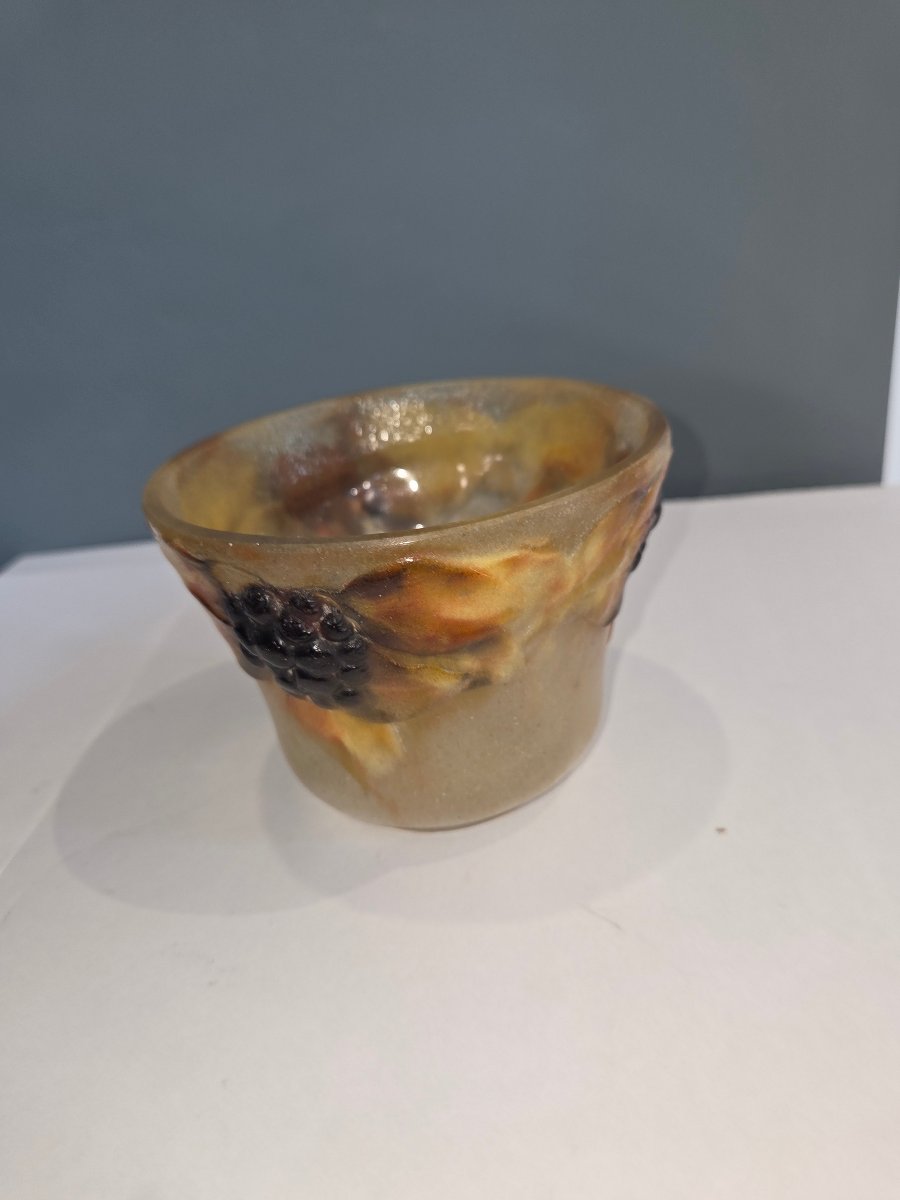 Coupe ou vase de gabriel Argy Rousseau  modèle "lierre" 1919-photo-4
