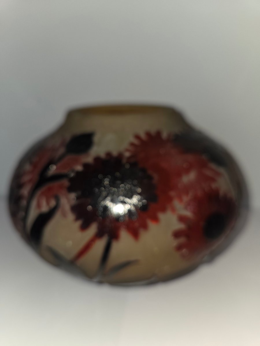 Art Nouveau Vase By Paul Nicolas Of Nancy With A Floral Design-photo-3