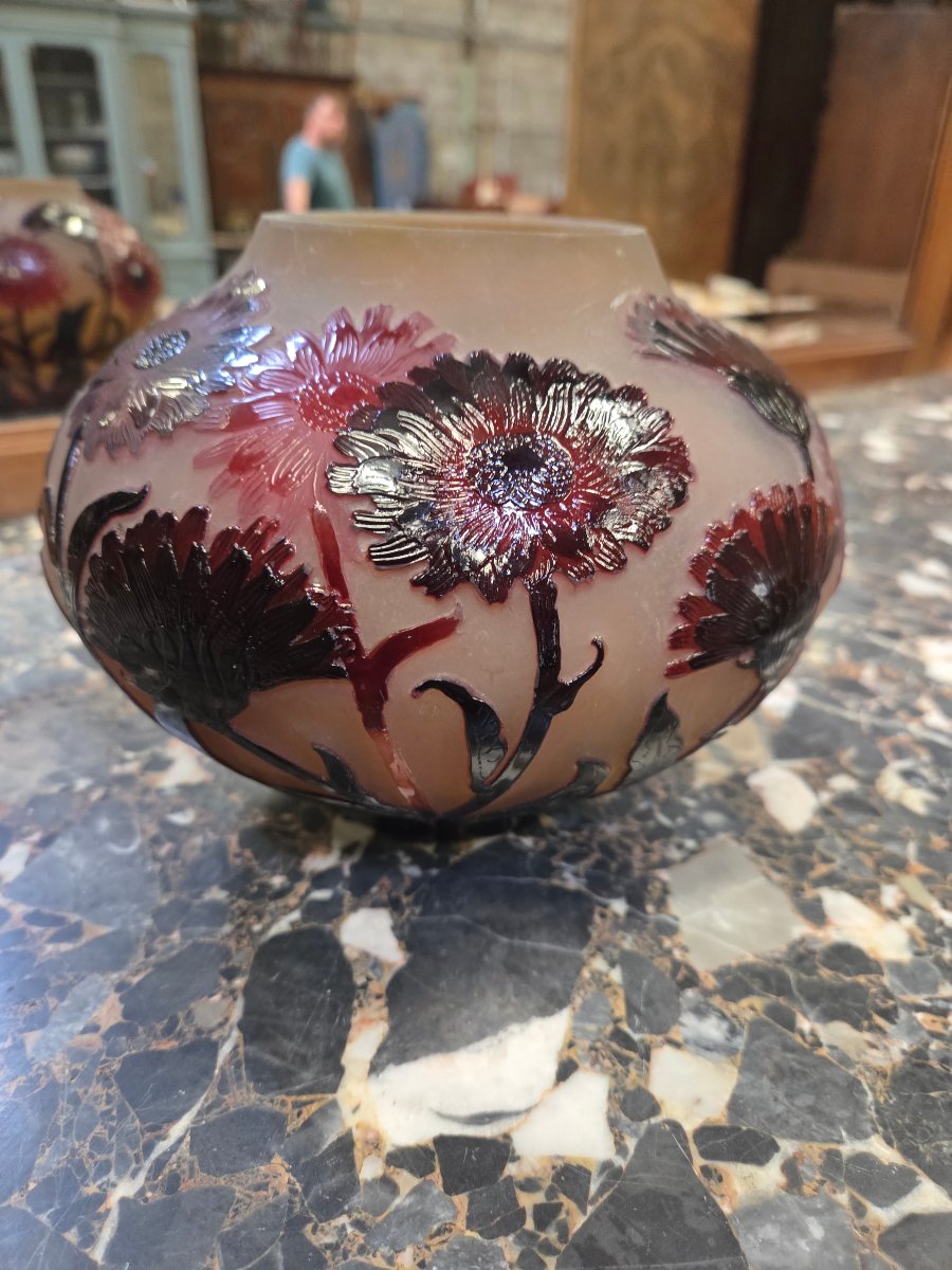 Art Nouveau Vase By Paul Nicolas Of Nancy With A Floral Design-photo-7