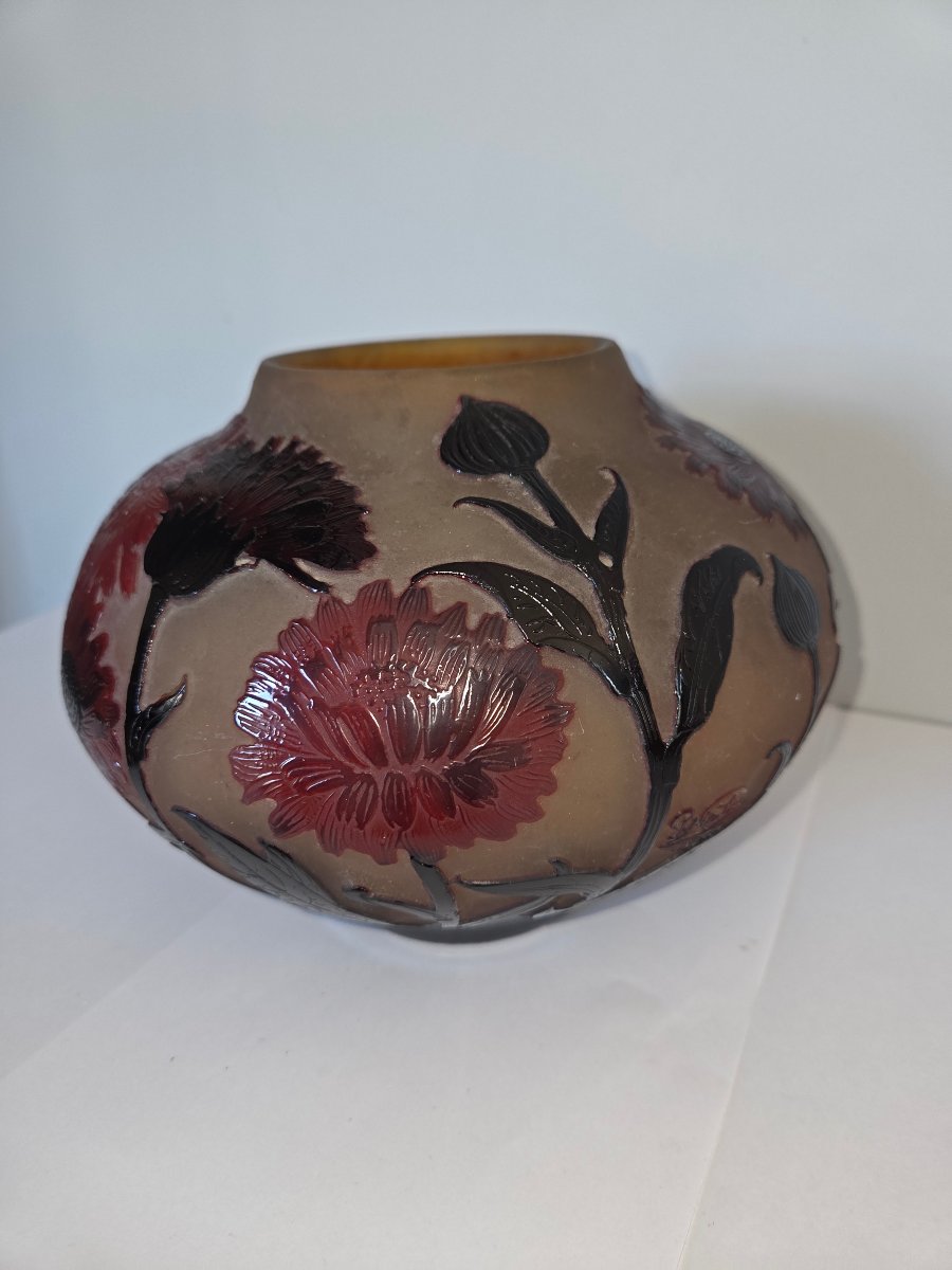 Art Nouveau Vase By Paul Nicolas Of Nancy With A Floral Design-photo-8