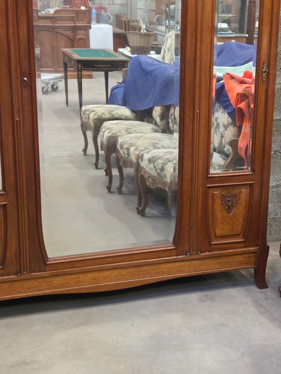 Art Nouveau Wardrobe And Bed In The Style Of Camille Gauthier -photo-1
