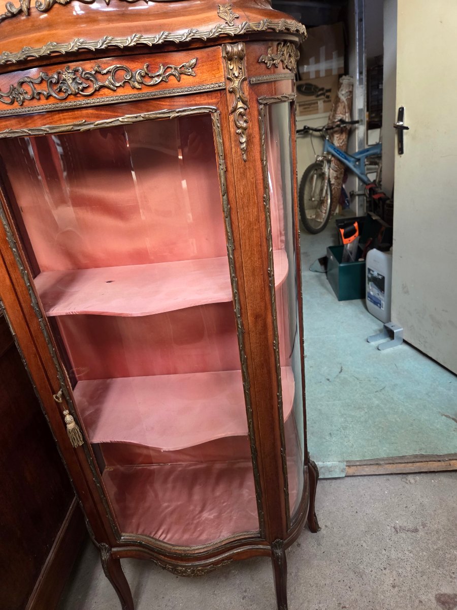 Louis XV-style Display Cabinet From The Late 19th Century -photo-4