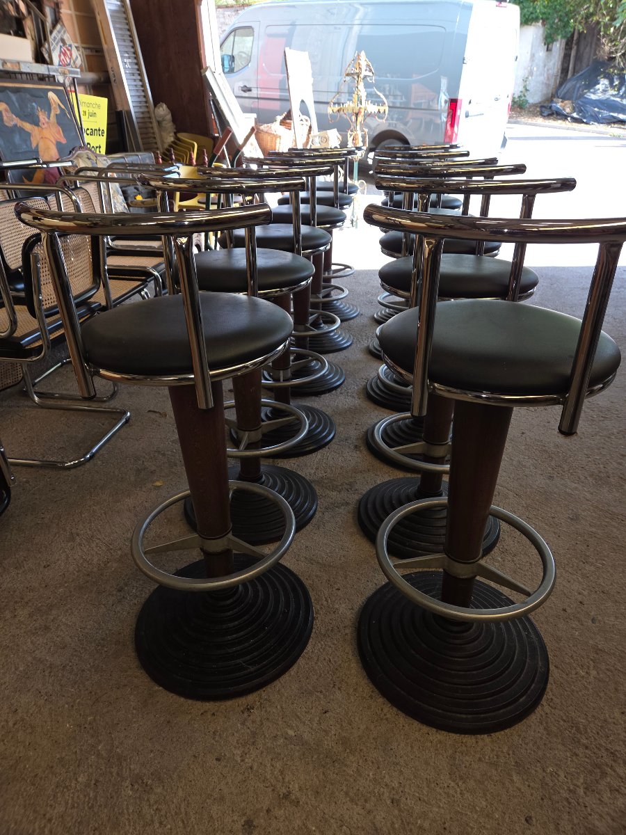 S120: Set Of 12 Bar Stools From The 1980s -photo-1