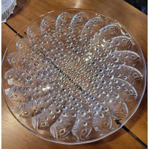 Coupe En Cristal De Lalique ( Coupe Aux Poissons)