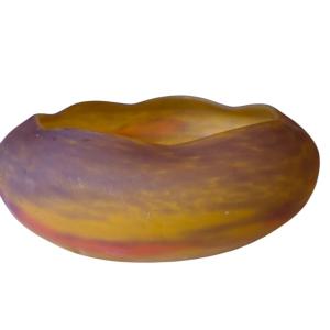 Coupe en pate de verre signé  muller