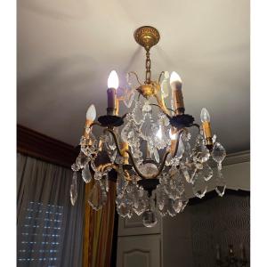 Important lustre a pampilles des années 50/60