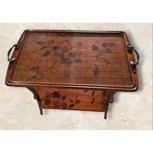 Louis Majorelle Art Nouveau Tea Table Orchid Model