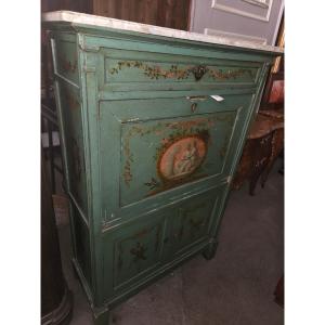 Restoration Period Fruitwood Secretary Desk