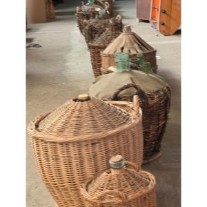 Lot Of 127 Demijohns In Various Colors And Sizes 