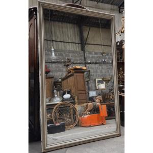 Importante miroir du 19eme en acajou provenant des thermes de plombieres les bains