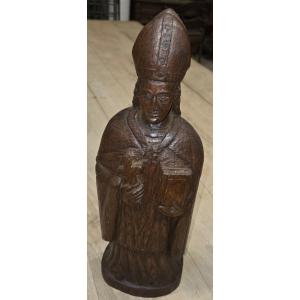 Statue en bois de Saint Frédéric debut 20eme siècle 