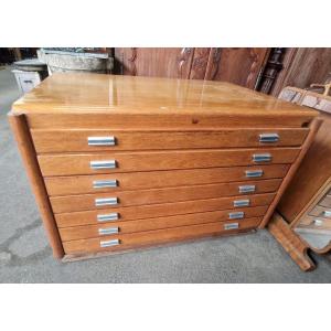 Meuble a plans d'architecte des années 60  ( Ch. JACOB  Buromodrl Nancy)