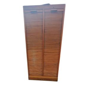 Meuble a double rideaux en chene des années 30/40