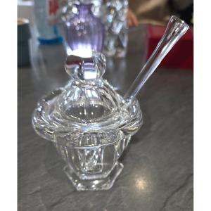 Baccarat Crystal Mustard Pot, Harcourt Model, From The 70s/80s