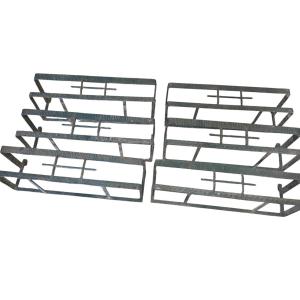 6 supports a jardiniere en fer forgé art deco des années 30  d'une maison art deco de nancy 