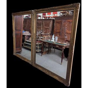 Pair Of Napoleon III Mirrors Can Be Set Horizontally Or Vertically
