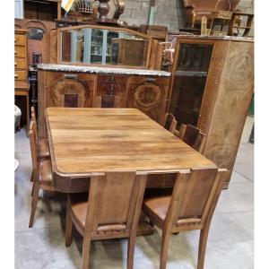 Walnut Art Deco Dining Room
