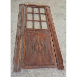 Art Deco Walnut Examination Door From A House In The Saurupt District Of Nancy