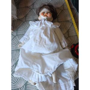 4-faced Spinning Porcelain Doll From The 1950s