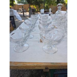 Service a verres en cristal de Baccarat modèle Taleran