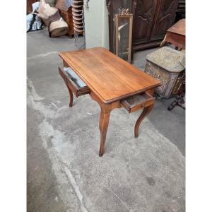 Ttable bureau louis XV en noyer 18eme