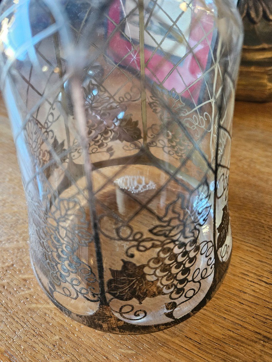 Carafe En Cristal Et Argent Saint Graal -photo-2