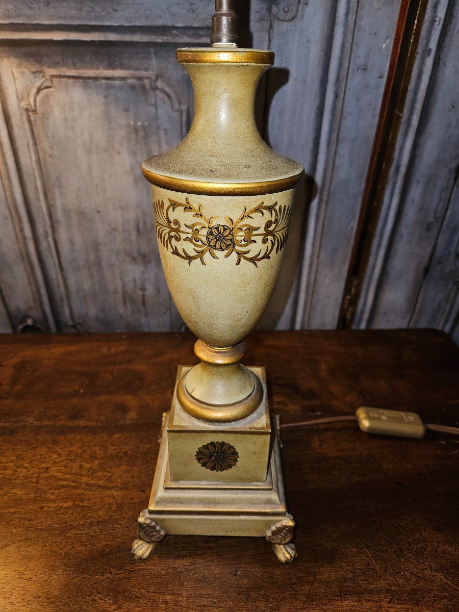 Lampe en tôle peinte  de style Empire-photo-4