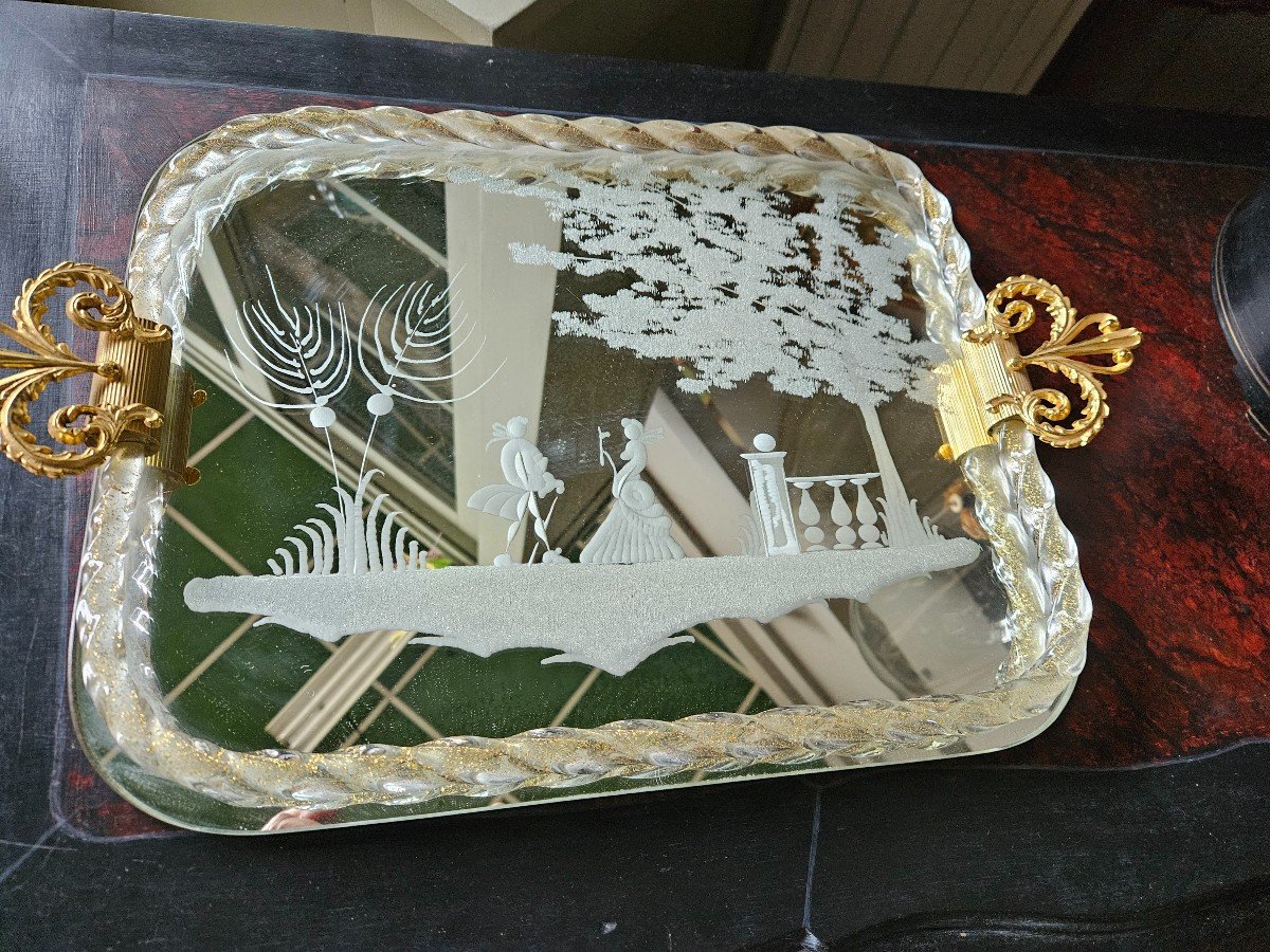 Venice Tray In Vintage Murano-photo-6