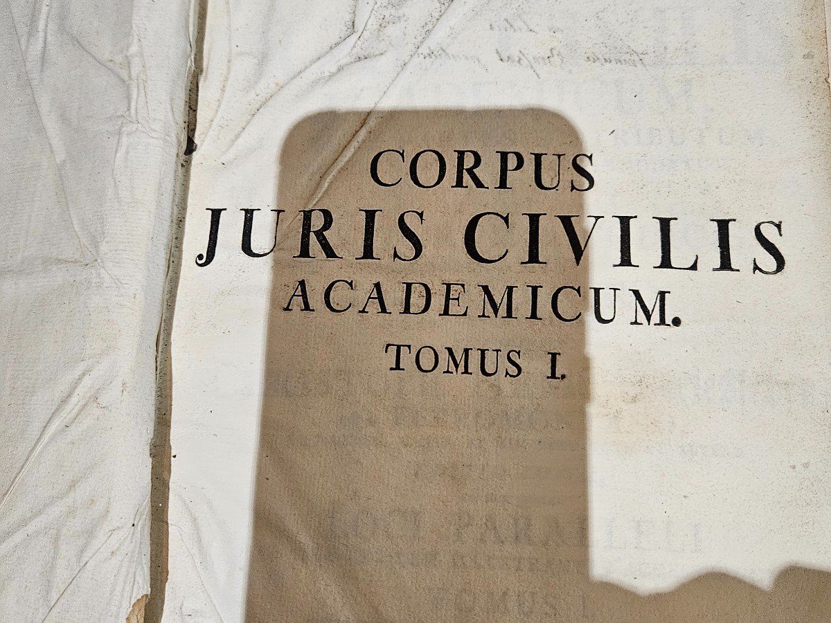 Books Corpus Juris Civilis Academinum Volume 1 And 2-photo-6