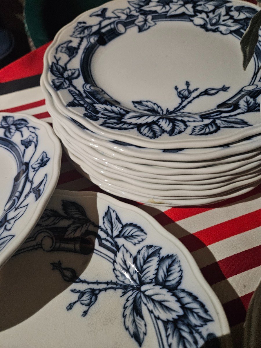 18 Assiettes 1870 Moore& Cie Anglaise -photo-2