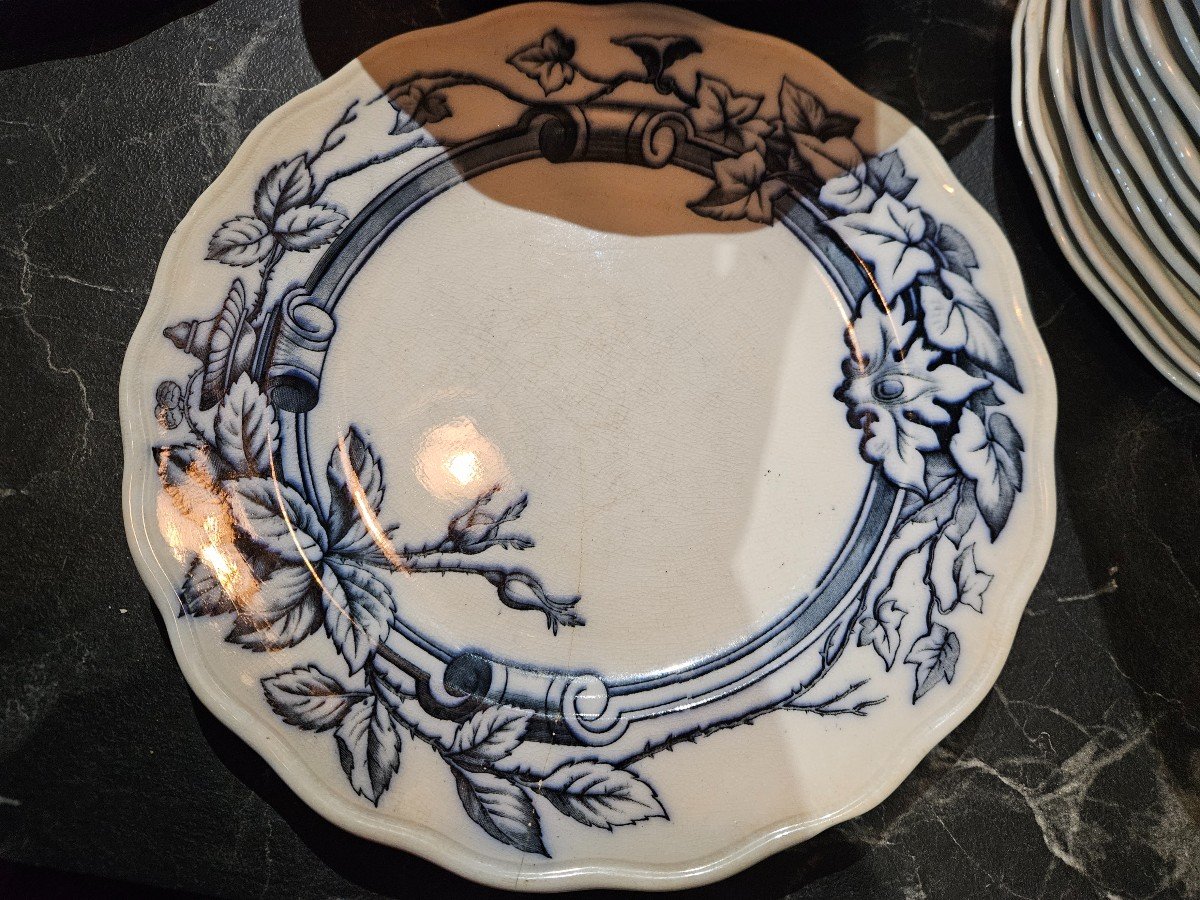 18 Assiettes 1870 Moore& Cie Anglaise -photo-4