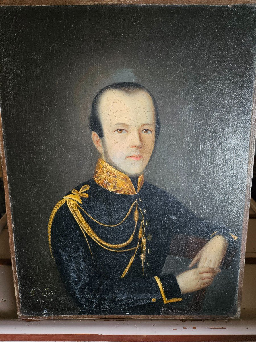 Portrait  d  un militaire 19em  -photo-2