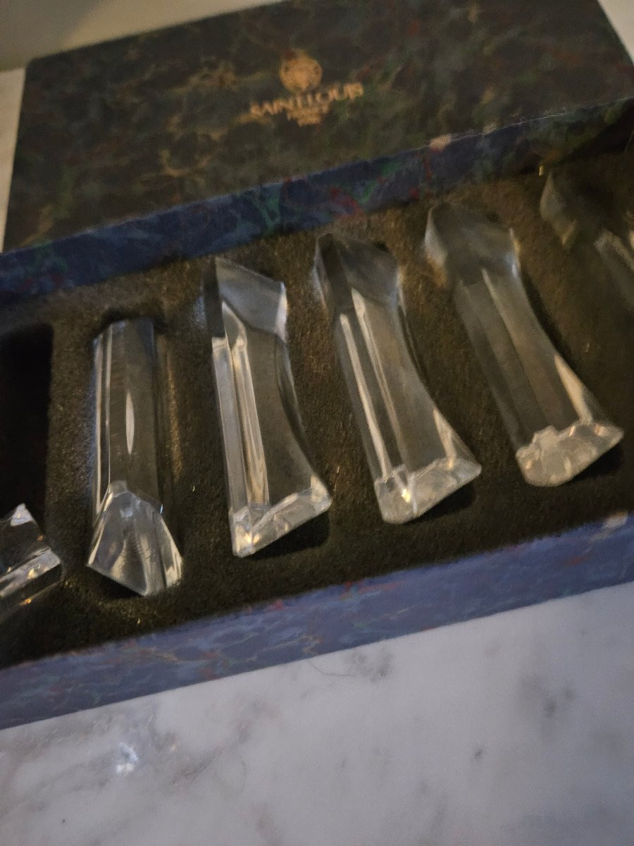Portes couteaux  cristal Saint Louis-photo-4