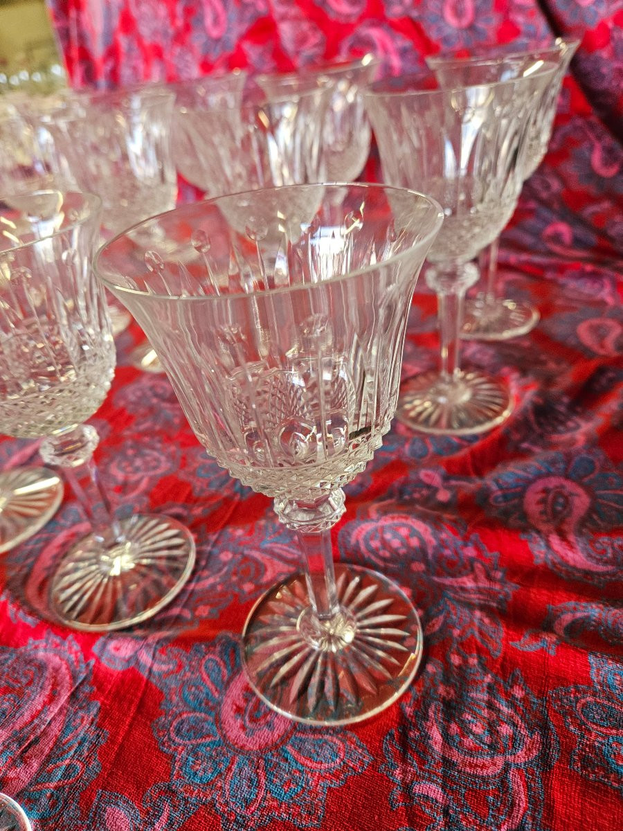 Service de 29   verres cristal  Saint  Louis  Tomy-photo-6