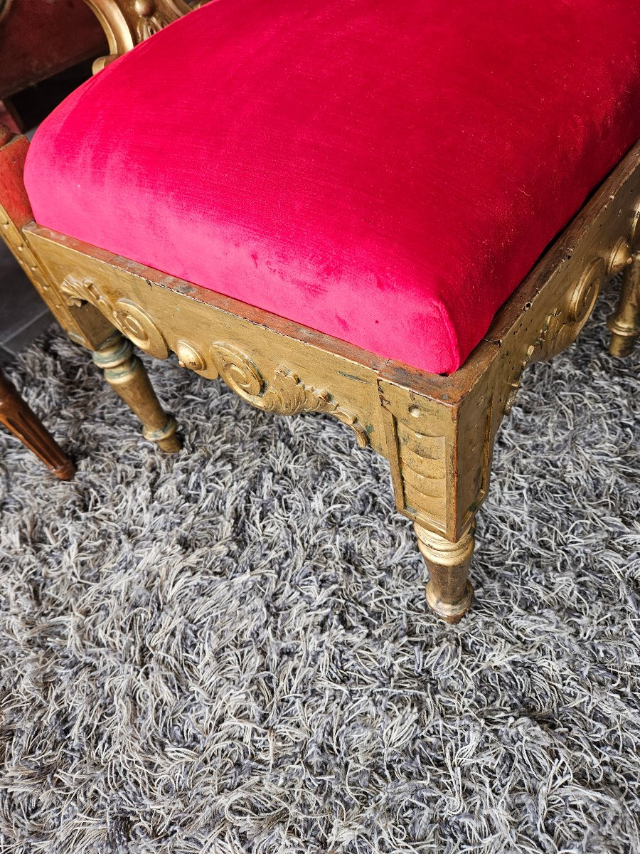 19th Century Italian Baroque Armchair-photo-7