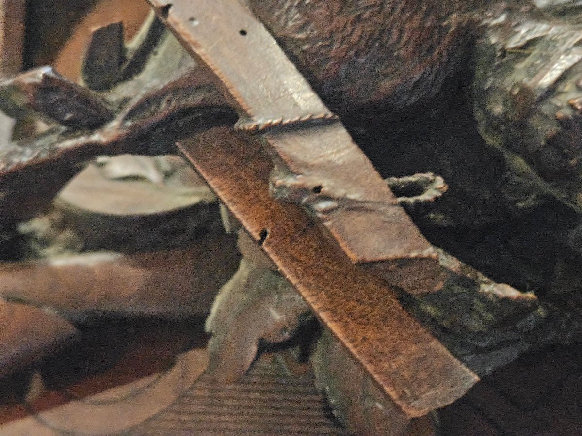 Pair Of Black Forest Hunting Trophies -photo-4