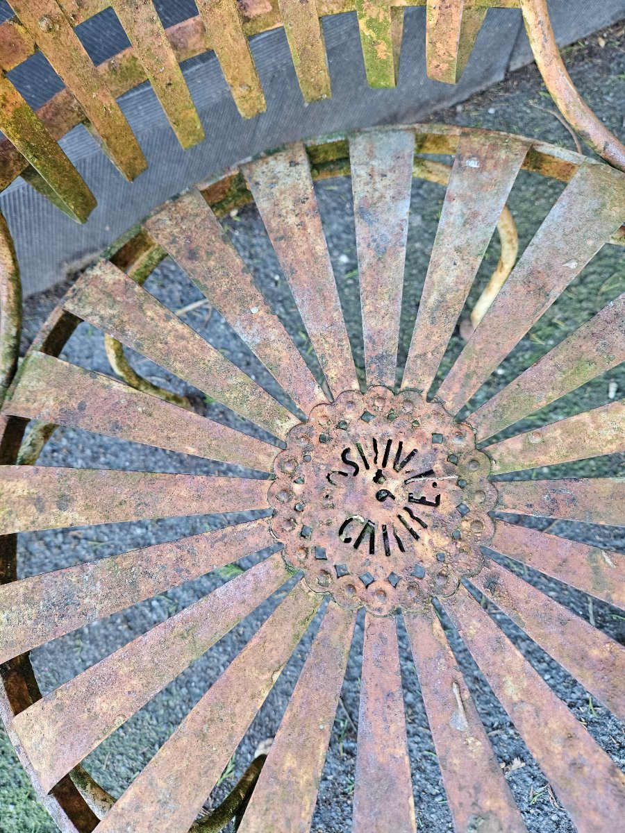 Fauteuil de jardin en fer  Carré -photo-2