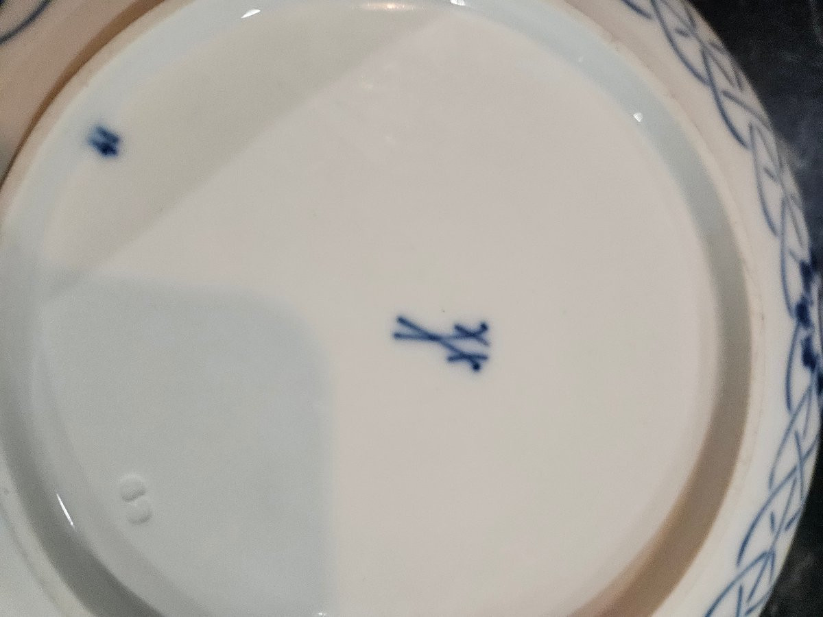  Meissen Porcelain Bowl, Blue Onion Pattern -photo-3