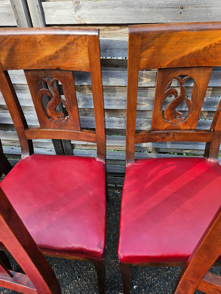 Set Of 6 Restaurant Chairs-photo-2