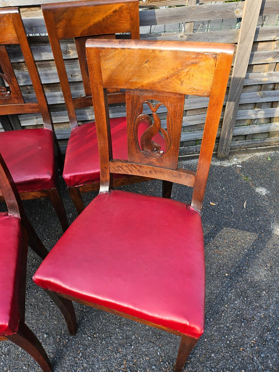 Set Of 6 Restaurant Chairs-photo-3