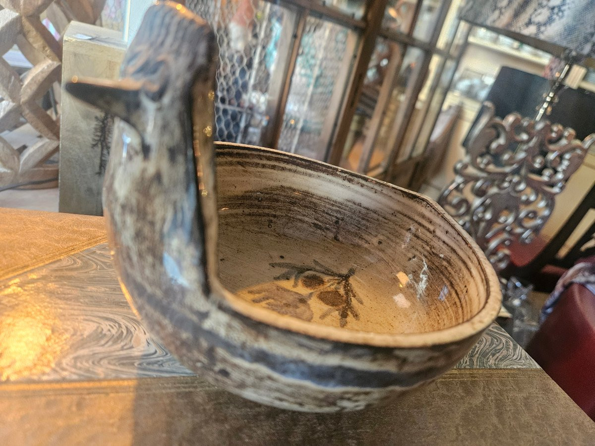 Ceramic Bird Bowl Gustave Reynaud-photo-4