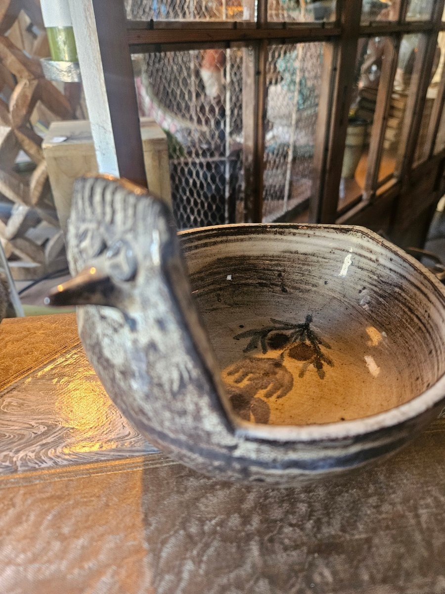 Ceramic Bird Bowl Gustave Reynaud-photo-7