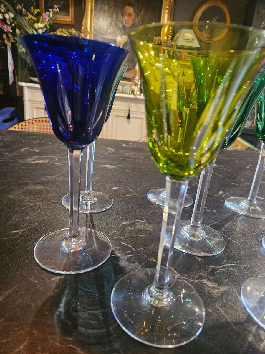 8 verres cristal Saint Louis -photo-4