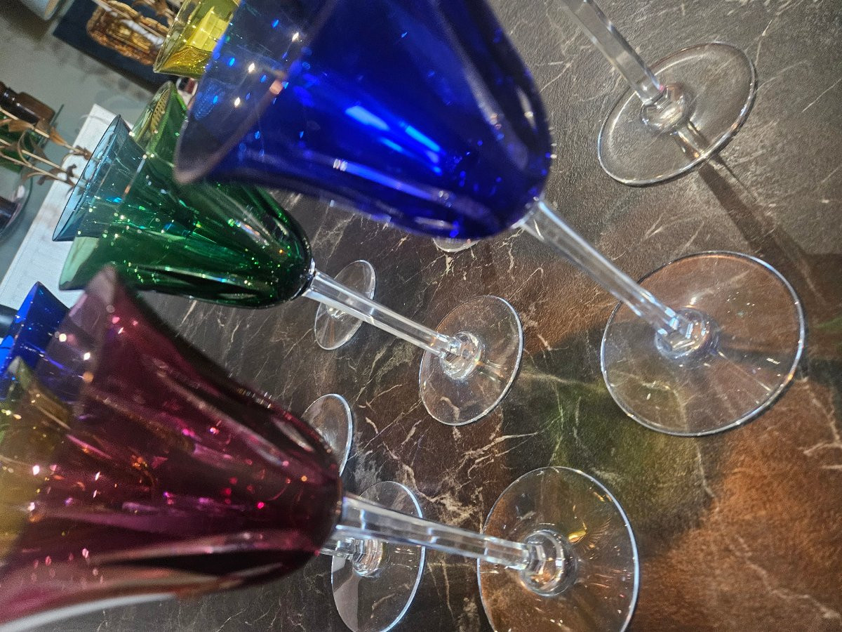 8 verres cristal Saint Louis -photo-5